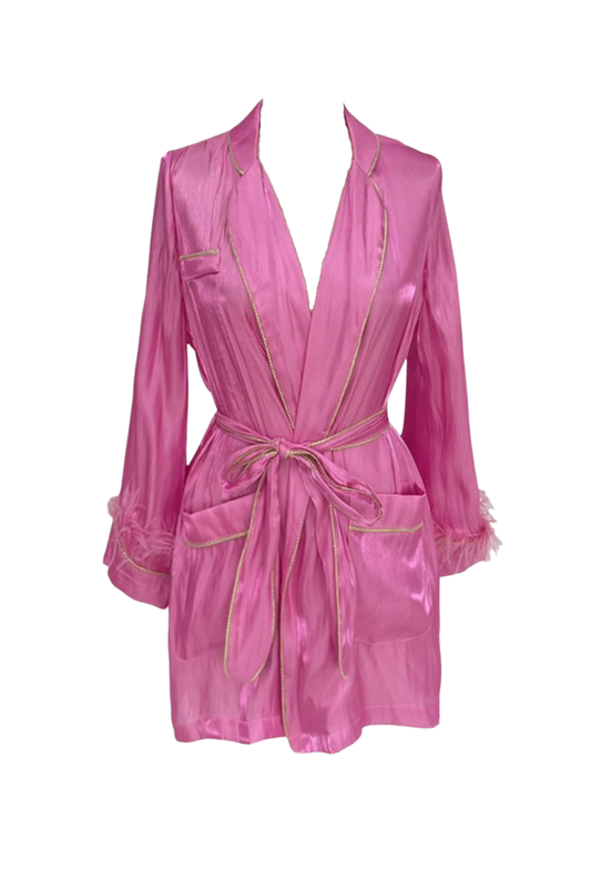 Tropez feathered dress
